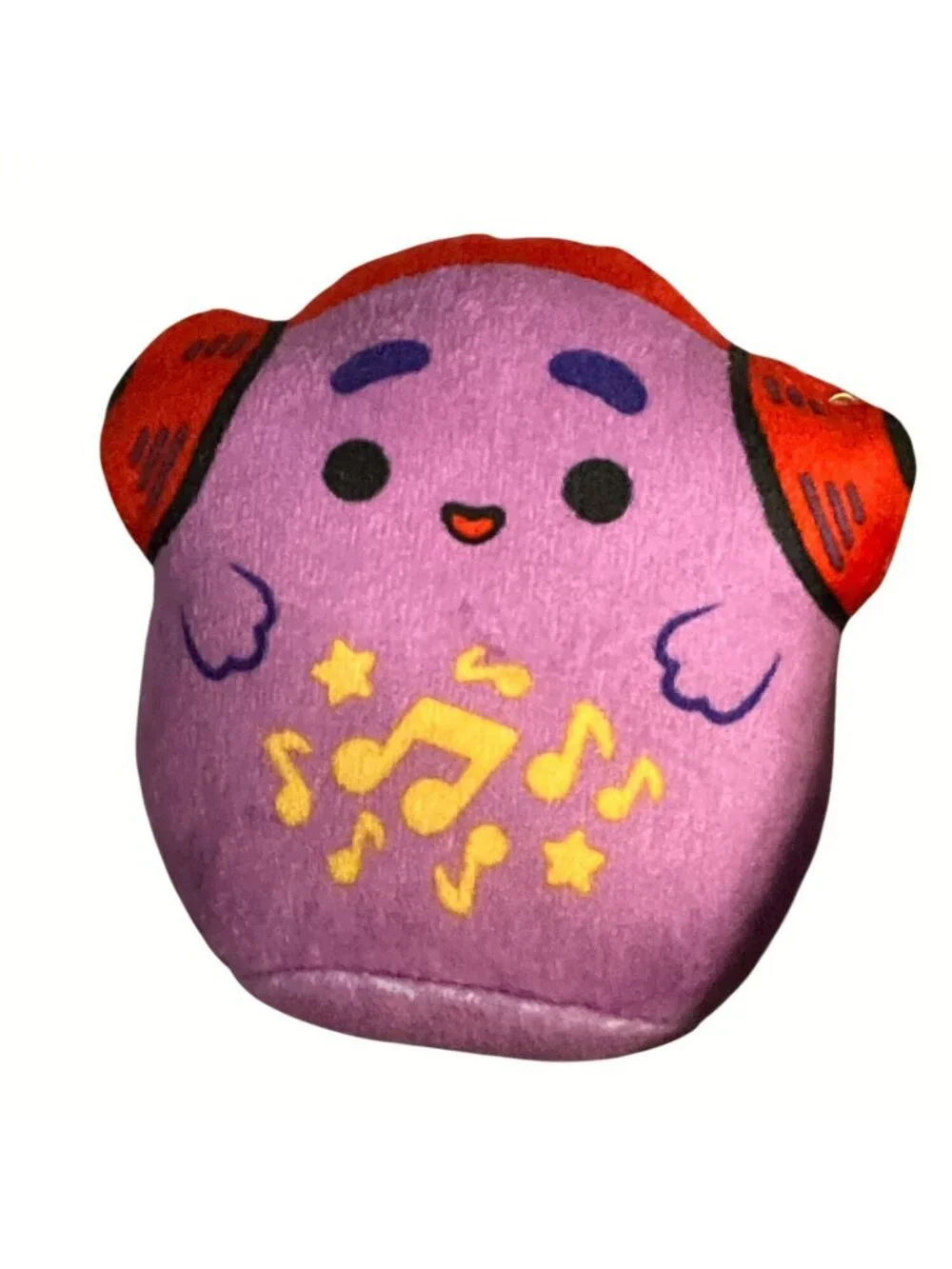 McDonalds Original Squishmallow Purple Music Notes Plush Toy 3 Inches